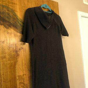Calvin Klein Cowl Side Zipper Neck Dress